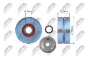 Spannrolle, Keilrippenriemen NTY RNK-NS-052