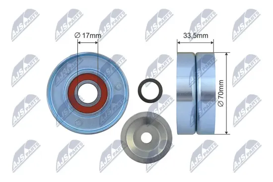 Spannrolle, Keilrippenriemen NTY RNK-NS-052 Bild Spannrolle, Keilrippenriemen NTY RNK-NS-052