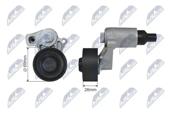 Spannrolle, Keilrippenriemen NTY RNK-PE-004 Bild Spannrolle, Keilrippenriemen NTY RNK-PE-004