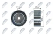 Spannrolle, Keilrippenriemen NTY RNK-PE-012