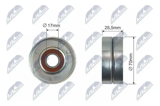 Spannrolle, Keilrippenriemen NTY RNK-PL-016 Bild Spannrolle, Keilrippenriemen NTY RNK-PL-016