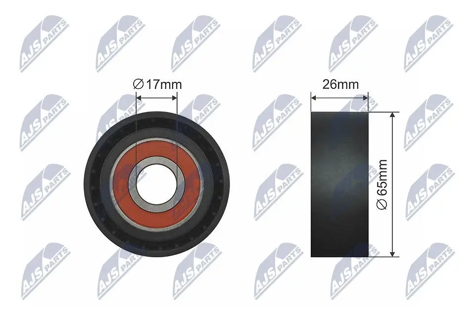 Umlenk-/Führungsrolle, Keilrippenriemen NTY RNK-PL-021