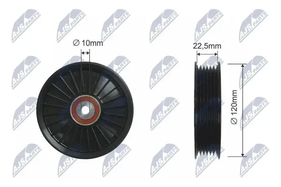 Umlenk-/Führungsrolle, Keilrippenriemen NTY RNK-PL-022 Bild Umlenk-/Führungsrolle, Keilrippenriemen NTY RNK-PL-022