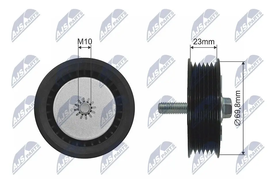 Umlenk-/Führungsrolle, Keilrippenriemen NTY RNK-PL-024