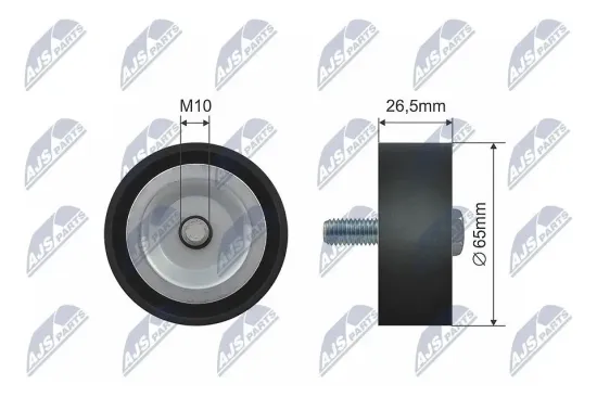 Umlenk-/Führungsrolle, Keilrippenriemen NTY RNK-PL-029 Bild Umlenk-/Führungsrolle, Keilrippenriemen NTY RNK-PL-029