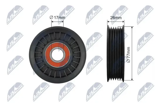 Spannrolle, Keilrippenriemen NTY RNK-PL-041 Bild Spannrolle, Keilrippenriemen NTY RNK-PL-041