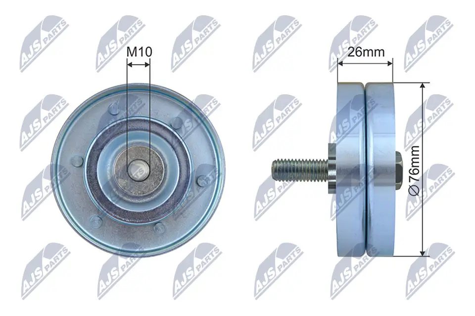 Umlenk-/Führungsrolle, Keilrippenriemen NTY RNK-PL-045