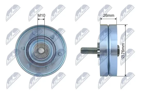 Umlenk-/Führungsrolle, Keilrippenriemen NTY RNK-PL-045 Bild Umlenk-/Führungsrolle, Keilrippenriemen NTY RNK-PL-045