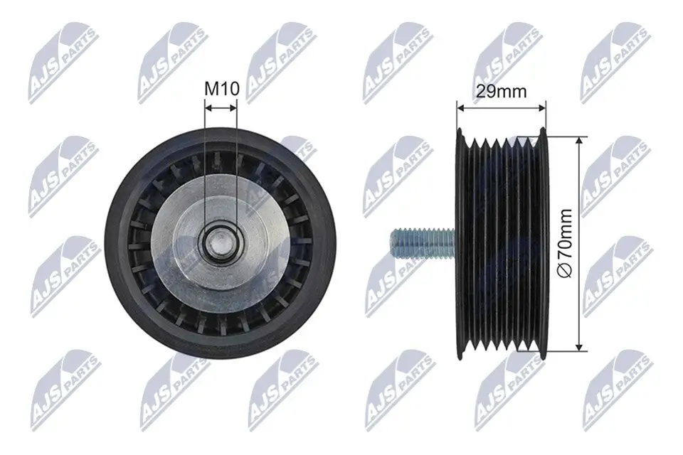 Umlenk-/Führungsrolle, Keilrippenriemen NTY RNK-PS-005