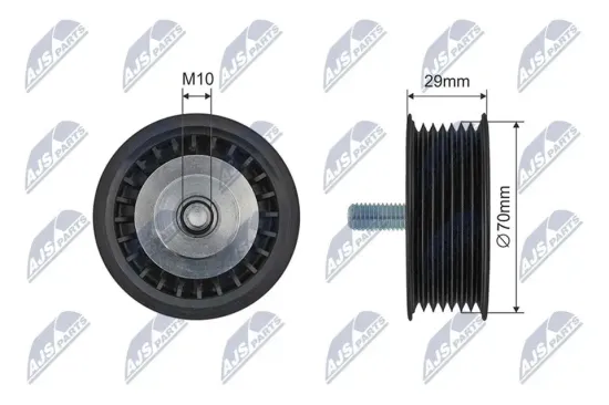Umlenk-/Führungsrolle, Keilrippenriemen NTY RNK-PS-005 Bild Umlenk-/Führungsrolle, Keilrippenriemen NTY RNK-PS-005