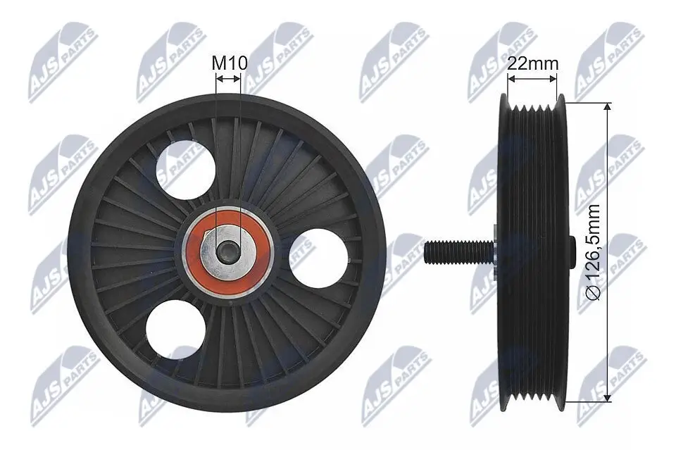 Umlenk-/Führungsrolle, Keilrippenriemen NTY RNK-RE-008