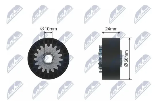 Spannrolle, Keilrippenriemen NTY RNK-RE-010 Bild Spannrolle, Keilrippenriemen NTY RNK-RE-010