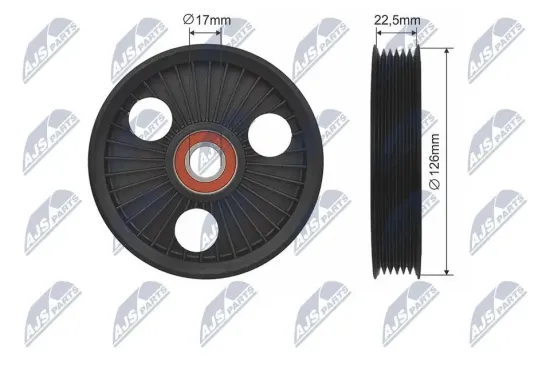 Umlenk-/Führungsrolle, Keilrippenriemen NTY RNK-RE-016 Bild Umlenk-/Führungsrolle, Keilrippenriemen NTY RNK-RE-016