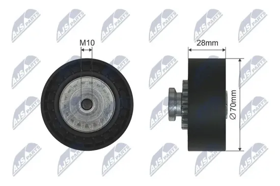 Spannrolle, Keilrippenriemen NTY RNK-RE-020 Bild Spannrolle, Keilrippenriemen NTY RNK-RE-020