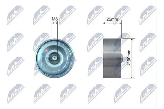 Spannrolle, Keilrippenriemen NTY RNK-RE-026 Bild Spannrolle, Keilrippenriemen NTY RNK-RE-026