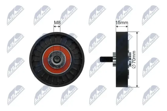 Umlenk-/Führungsrolle, Keilrippenriemen NTY RNK-RE-048 Bild Umlenk-/Führungsrolle, Keilrippenriemen NTY RNK-RE-048