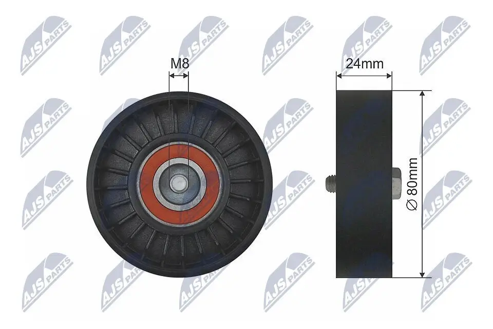 Umlenk-/Führungsrolle, Keilrippenriemen NTY RNK-SA-002