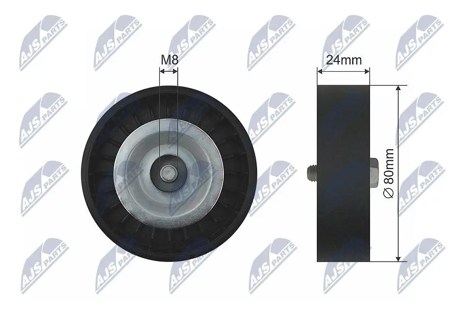 Umlenk-/Führungsrolle, Keilrippenriemen NTY RNK-SA-003