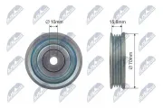 Umlenk-/Führungsrolle, Keilrippenriemen NTY RNK-SU-006