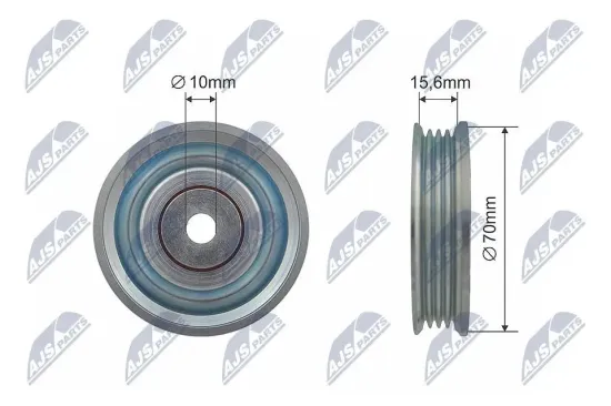 Umlenk-/Führungsrolle, Keilrippenriemen NTY RNK-SU-006 Bild Umlenk-/Führungsrolle, Keilrippenriemen NTY RNK-SU-006