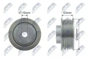 Umlenk-/Führungsrolle, Keilrippenriemen NTY RNK-SU-008