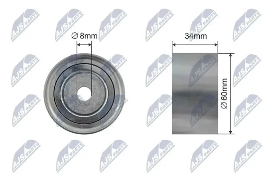Umlenk-/Führungsrolle, Zahnriemen NTY RNK-SU-018 Bild Umlenk-/Führungsrolle, Zahnriemen NTY RNK-SU-018