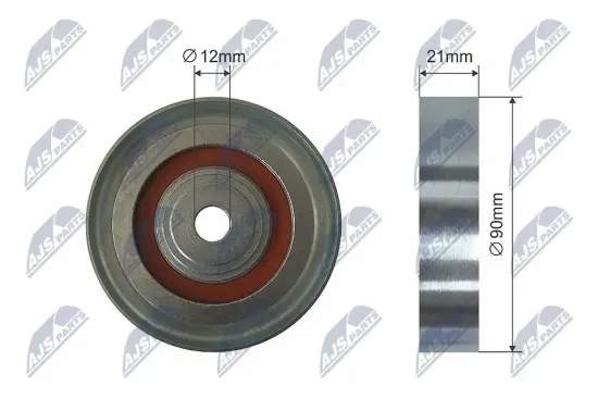 Umlenk-/Führungsrolle, Keilrippenriemen NTY RNK-TY-028 Bild Umlenk-/Führungsrolle, Keilrippenriemen NTY RNK-TY-028