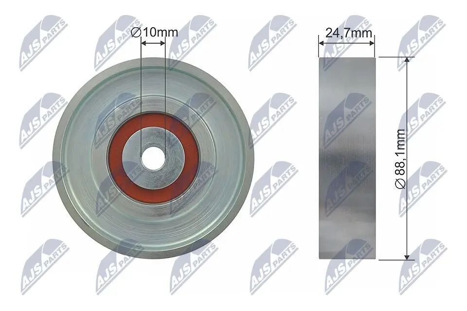 Umlenk-/Führungsrolle, Keilrippenriemen NTY RNK-TY-031