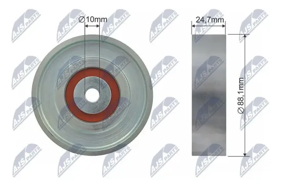 Umlenk-/Führungsrolle, Keilrippenriemen NTY RNK-TY-031 Bild Umlenk-/Führungsrolle, Keilrippenriemen NTY RNK-TY-031