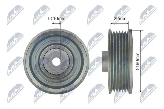 Umlenk-/Führungsrolle, Keilrippenriemen NTY RNK-TY-033 Bild Umlenk-/Führungsrolle, Keilrippenriemen NTY RNK-TY-033