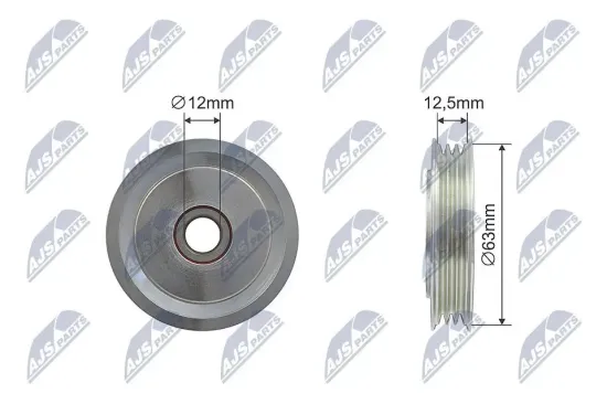 Umlenk-/Führungsrolle, Keilrippenriemen NTY RNK-TY-034 Bild Umlenk-/Führungsrolle, Keilrippenriemen NTY RNK-TY-034