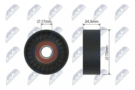 Umlenk-/Führungsrolle, Keilrippenriemen NTY RNK-VV-000 Bild Umlenk-/Führungsrolle, Keilrippenriemen NTY RNK-VV-000