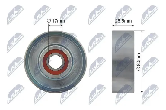Umlenk-/Führungsrolle, Keilrippenriemen NTY RNK-VV-001 Bild Umlenk-/Führungsrolle, Keilrippenriemen NTY RNK-VV-001