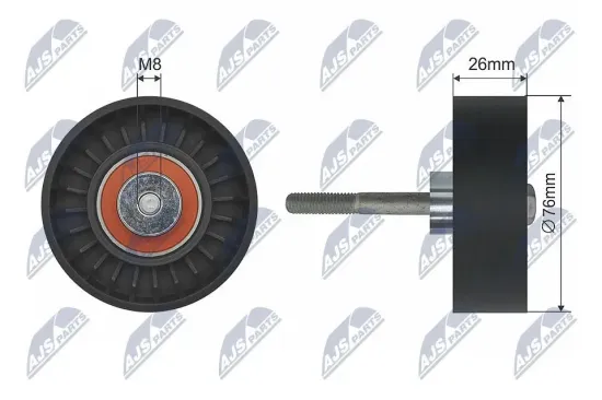 Umlenk-/Führungsrolle, Keilrippenriemen NTY RNK-VV-002 Bild Umlenk-/Führungsrolle, Keilrippenriemen NTY RNK-VV-002