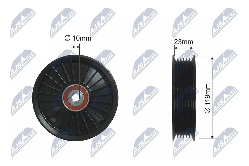 Umlenk-/Führungsrolle, Keilrippenriemen NTY RNK-VV-004