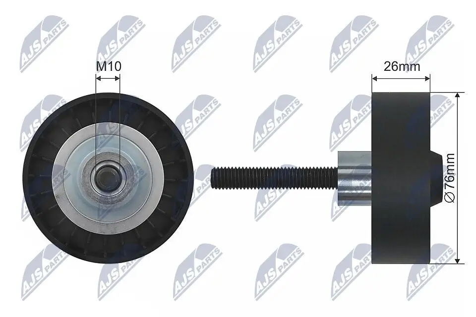 Umlenk-/Führungsrolle, Keilriemen NTY RNK-VW-002