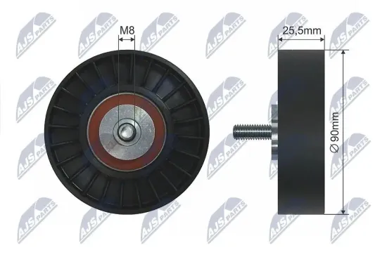 Umlenk-/Führungsrolle, Keilrippenriemen NTY RNK-VW-003 Bild Umlenk-/Führungsrolle, Keilrippenriemen NTY RNK-VW-003