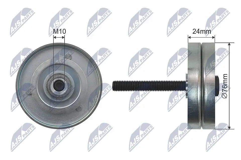 Umlenk-/Führungsrolle, Keilrippenriemen NTY RNK-VW-009