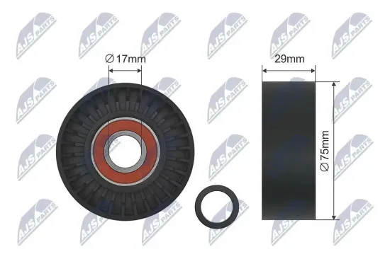 Umlenk-/Führungsrolle, Keilrippenriemen NTY RNK-VW-019 Bild Umlenk-/Führungsrolle, Keilrippenriemen NTY RNK-VW-019