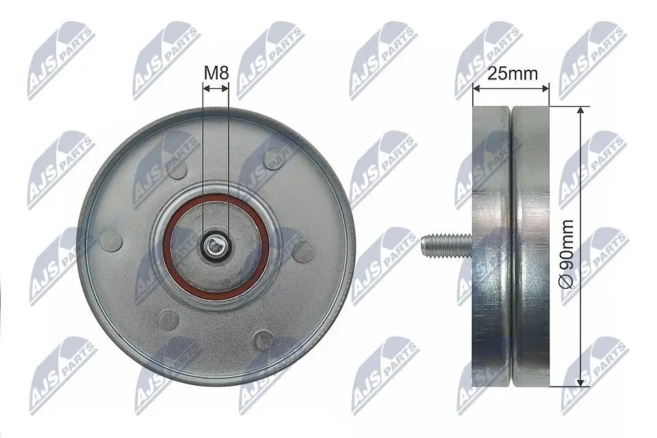 Umlenk-/Führungsrolle, Keilrippenriemen NTY RNK-VW-021