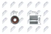 Spannrolle, Keilrippenriemen NTY RNK-VW-033