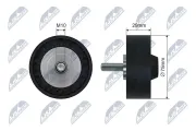 Spannrolle, Keilrippenriemen NTY RNK-VW-035