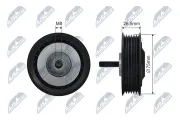 Spannrolle, Keilrippenriemen NTY RNK-VW-037