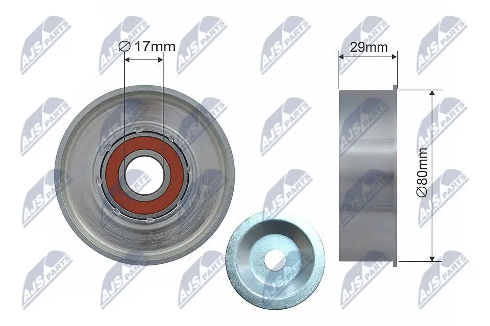 Umlenk-/Führungsrolle, Keilrippenriemen NTY RRK-MS-000