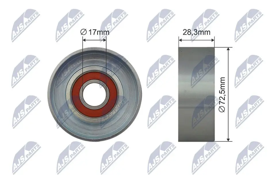 Spannrolle, Keilrippenriemen NTY RRK-MZ-002