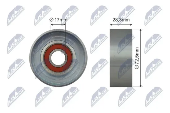 Spannrolle, Keilrippenriemen NTY RRK-MZ-002 Bild Spannrolle, Keilrippenriemen NTY RRK-MZ-002