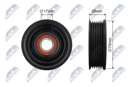 Umlenk-/Führungsrolle, Keilrippenriemen NTY RRK-MZ-003 Bild Umlenk-/Führungsrolle, Keilrippenriemen NTY RRK-MZ-003