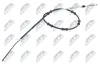 Seilzug, Feststellbremse hinten links hinten rechts NTY HLR-FT-009