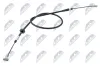 Seilzug, Feststellbremse hinten links hinten rechts NTY HLR-VC-004