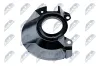 Spritzblech, Bremsscheibe Vorderachse links NTY HTO-KA-302